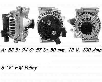 Wai alternator 200amp for - wai,
