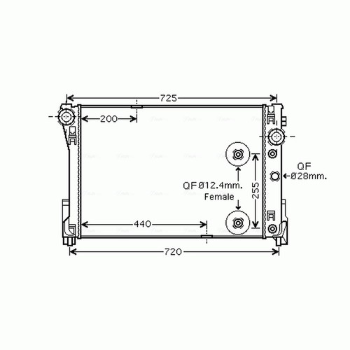 Radiator for mercedes - mercedes, c-class