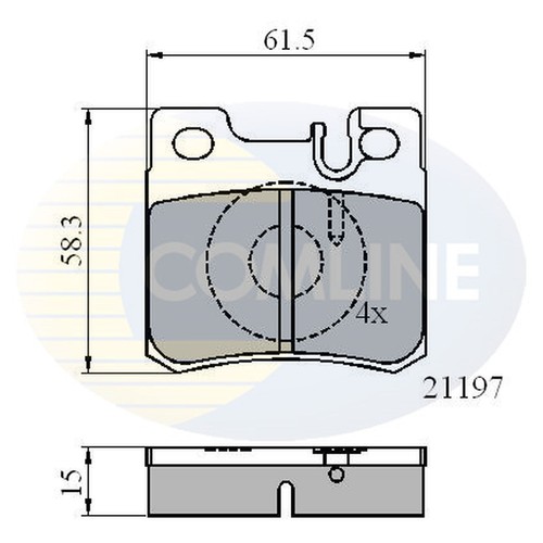 Brake pads set - brake,