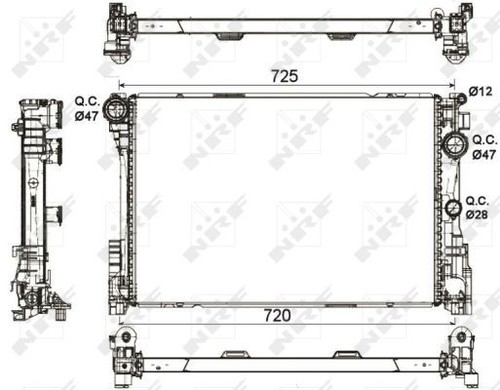 Nrf radiator for mercedes benz - for,