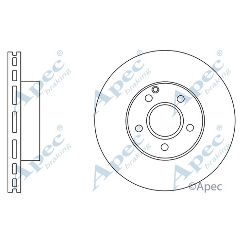 Brake discs vented for - 2x,