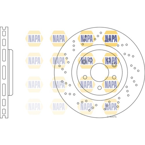 Brake discs vented grooved - brake,