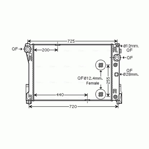 Radiator for mercedes class - for, c-class