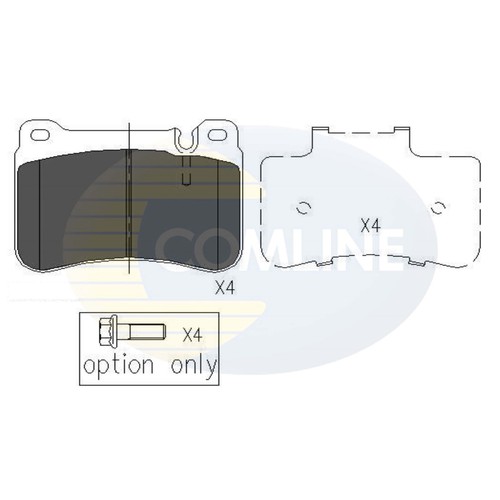 Brake pads set for mercedes - set,