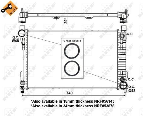 Nrf radiator for - for, benz