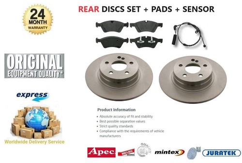 Rear brake discs pads set - rear,