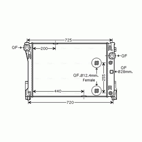 Radiator for mercedes class - radiator,